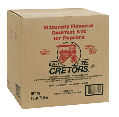 Cretors Butter Flavored Salt (50 lbs.)
