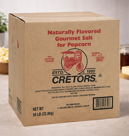 Cretors Butter Flavored Salt (50 lbs.)