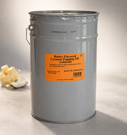 Butter Flavored Coconut Popping Oil (50 lb.)
