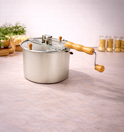 Whirley-Pop Stovetop Popcorn Popper (Silver)