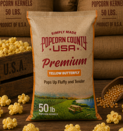 Yellow Butterfly Popcorn