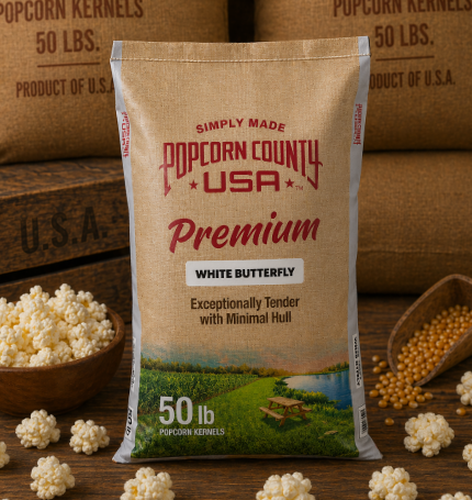 White Butterfly Popcorn